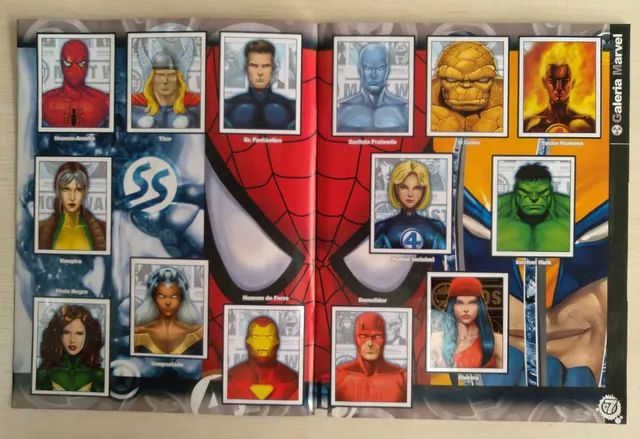 Álbum de figurinhas HERÓIS MARVEL - Foto 4