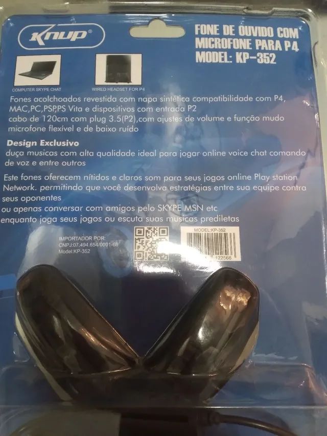 Fones De Ouvido Para Jogos Com Fio 3,5mm Música PS4 Play Station 4 Game PC  Chat Computer Microfone