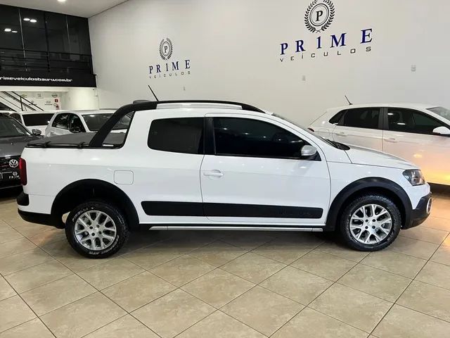 Comprar Picape Volkswagen Saveiro 1.6 16v G6 Cross Cabine Estendida Flex  Branco 2015 em Bauru-SP