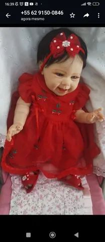 Boneca Bebê Reborn Baby Realista - Presente para criança em Goiânia.