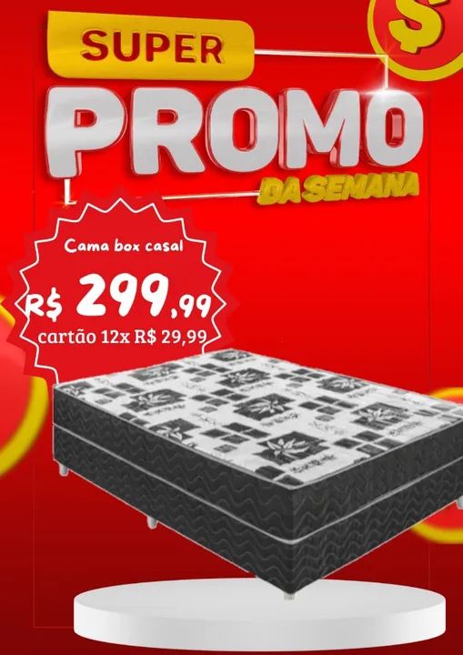 Cama Box Casal Nova /Entrego Hoje/ pagamento na entrega/Varias opções