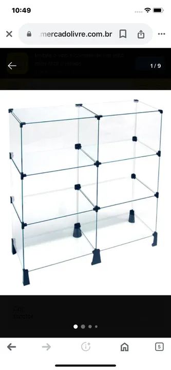 Balcão De Atendimento Em Vidro Modulado 0,80 X 1,00 X 0,30m