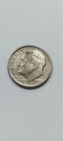 Moeda De 1 Dime - (EUA) De 1990  P  - em ótimo estado de conservação - Foto 5