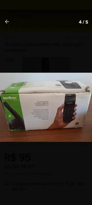 Telefone sem fio Intelbras TS40 com Secretária  - Foto 5