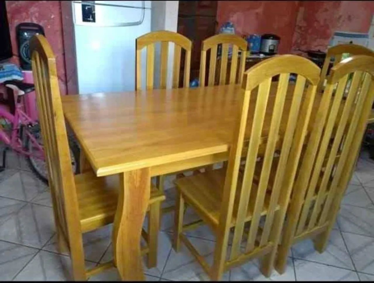 Conjunto de mesa de jantar com 6 cadeiras na promoção!!! - Foto 2