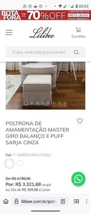 Poltrona de amamentação Lilibee Master - Foto 2