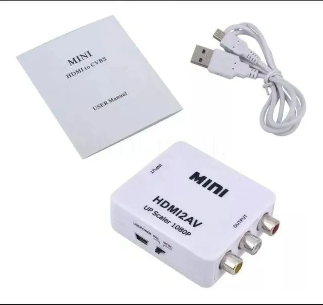 Mini Conversor Hd Vídeo Hdmi X Av Rca - Hdmi2av - Foto 3