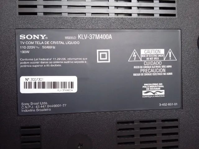 TV Sony KLV-37M400A - peças originais - Foto 5