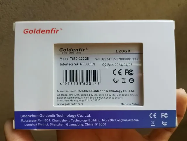 (Promoção) SSD 120GB Goldefir NOTEBOOK COMPUTADOR