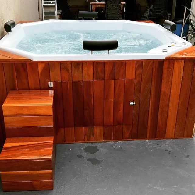 Spa 8 lugares com Deck Madeia super completo (Jacuzzi, banheiras e ofurô ) - Foto 6