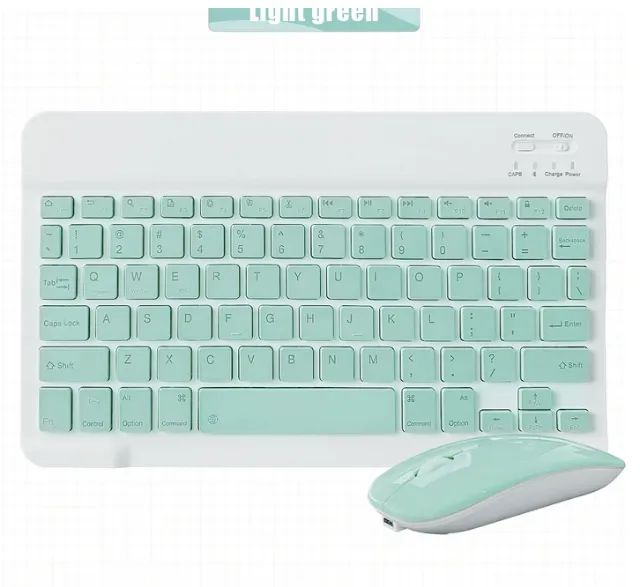 Mini Teclado Bluetooth Sem Fio e Mouse - Foto 3