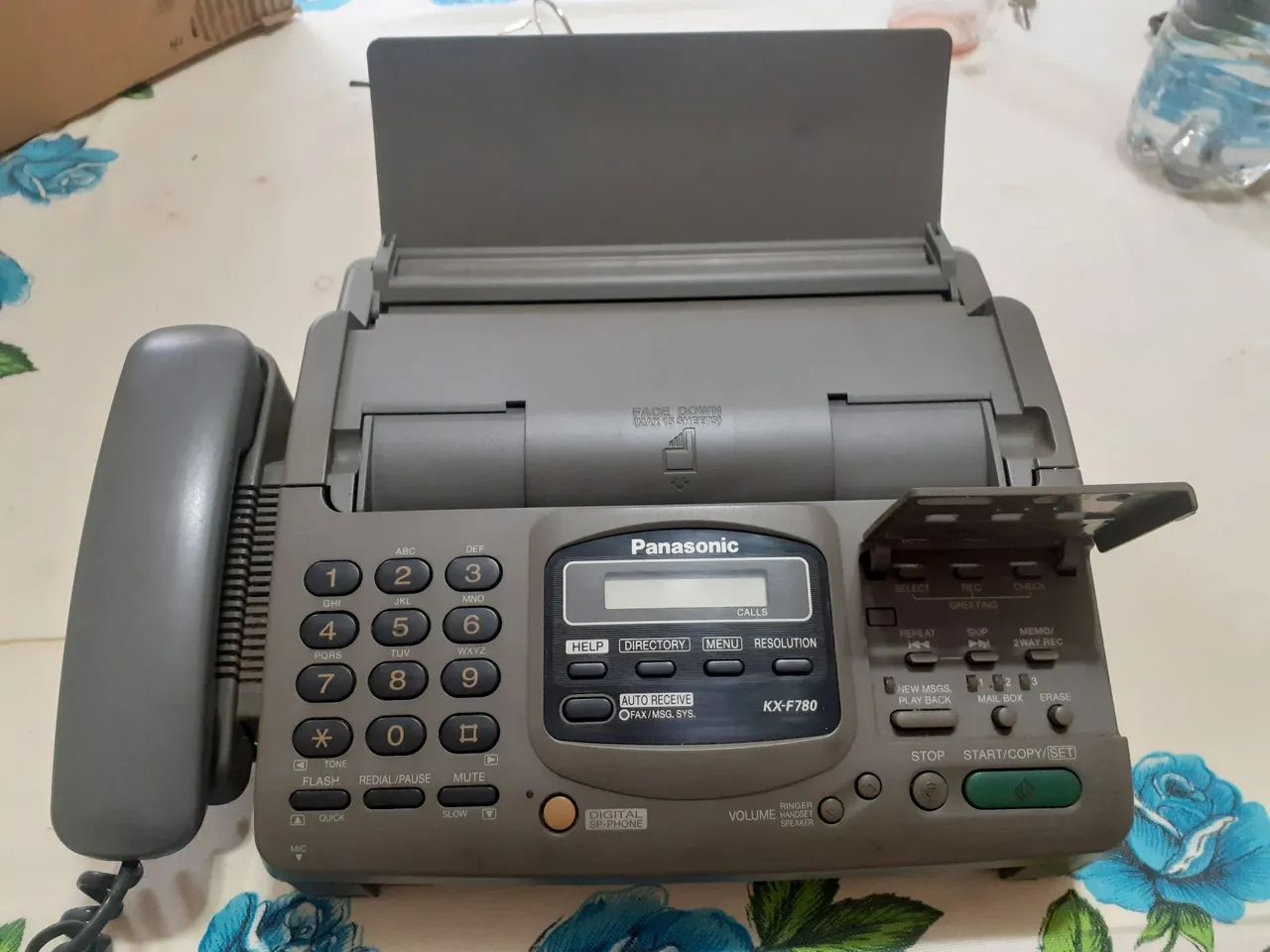 Telefone e fax Panasonic funcionando tudo