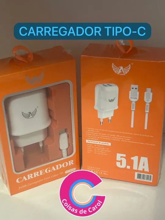 Carregador para Celular 5.1 Tipo C