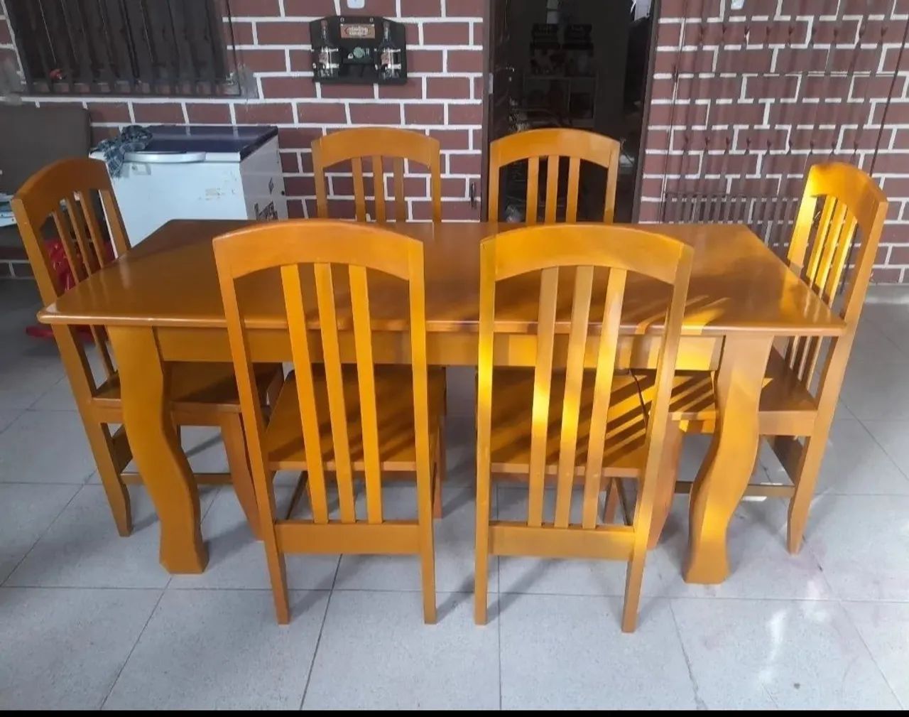 Conjunto de mesa de jantar com 6 cadeiras na promoção!!! - Foto 4