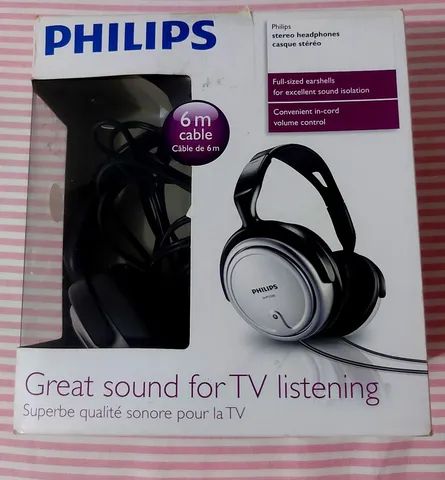 AURICULAR PHILIPS SHP2500 TV CABLE 6M