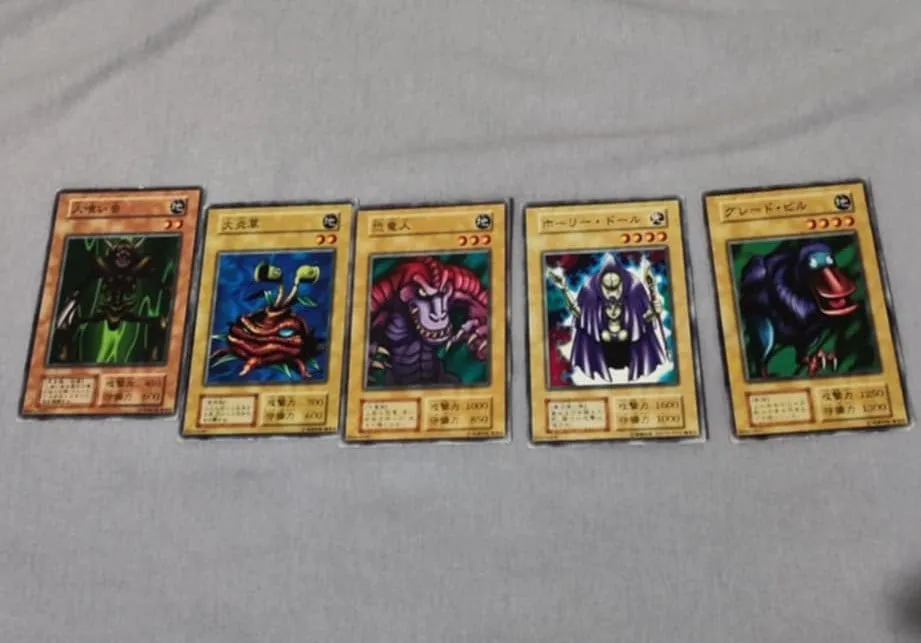 Cartas Yugioh primeiro layout original japones