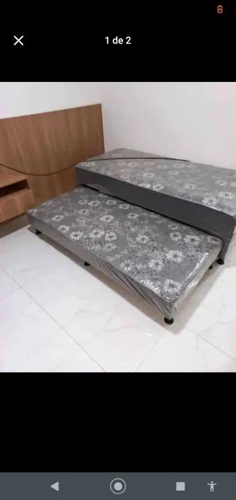 Cama auxiliar solteiro 