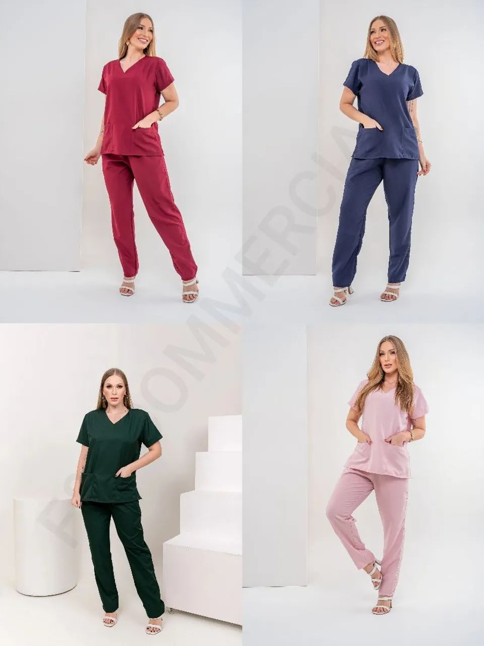Conjunto de Uniforme Médico - Várias Cores