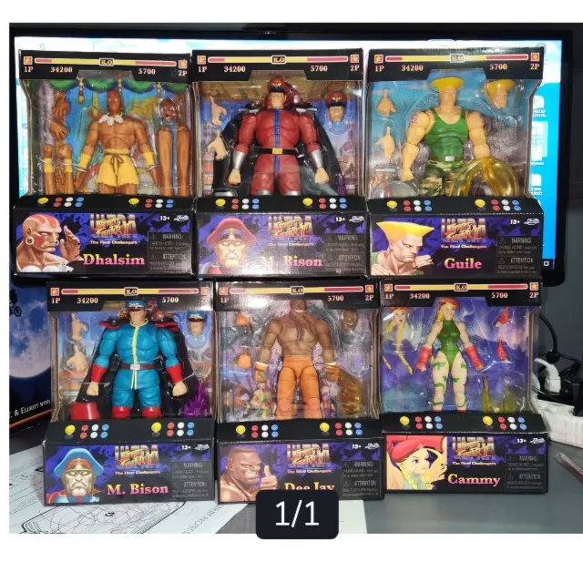 Actions Street Fighter II Jada Toys novos e lacrados [valor unitário]