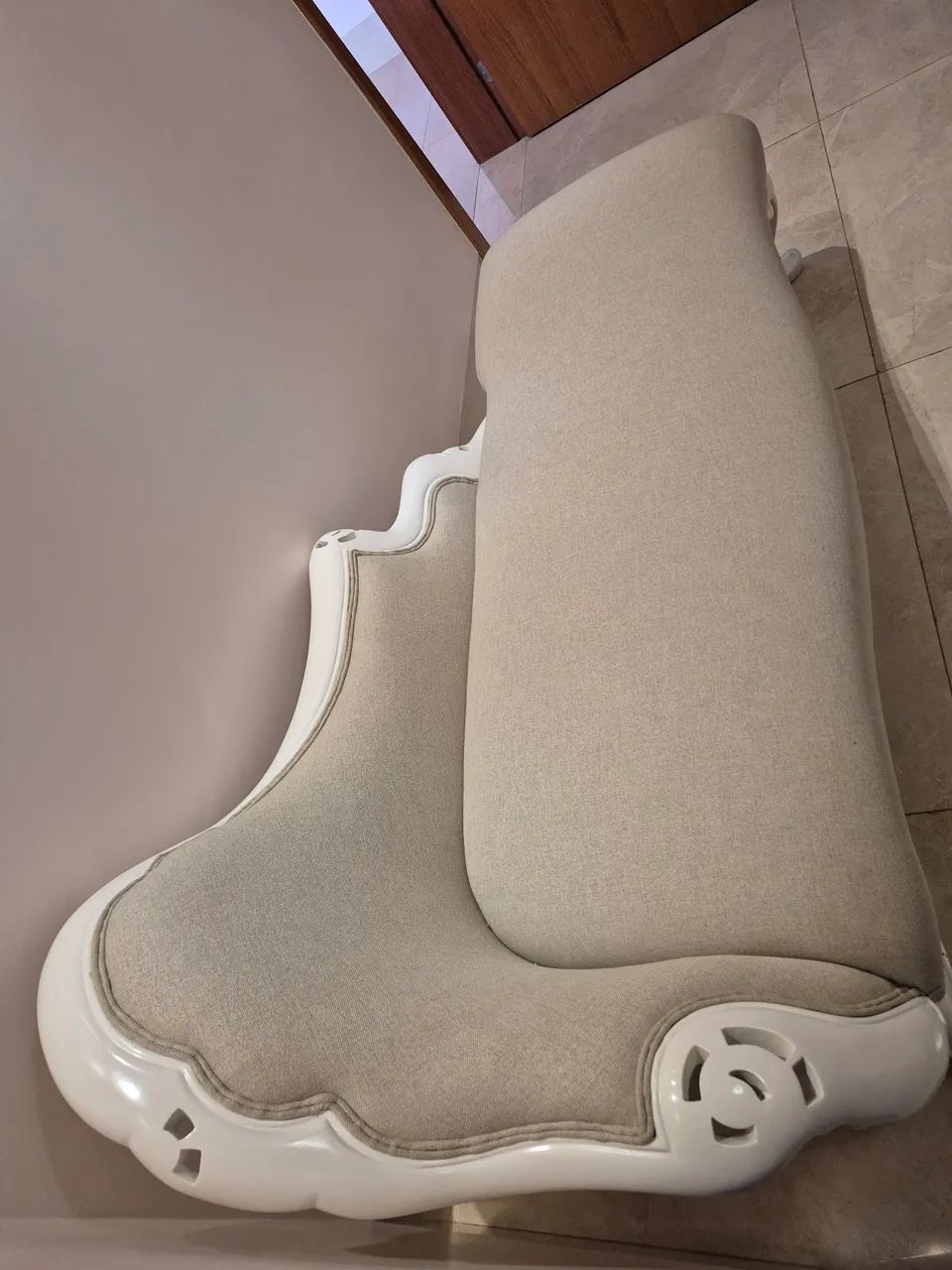 Divã Luis XV - restaurado - Foto 3