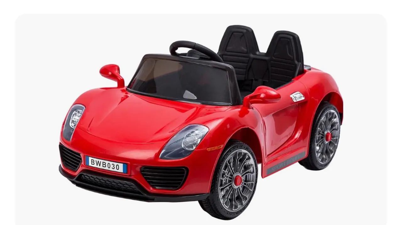 Carro Elétrico Infantil Amarelo e Vermelho  - Foto 2