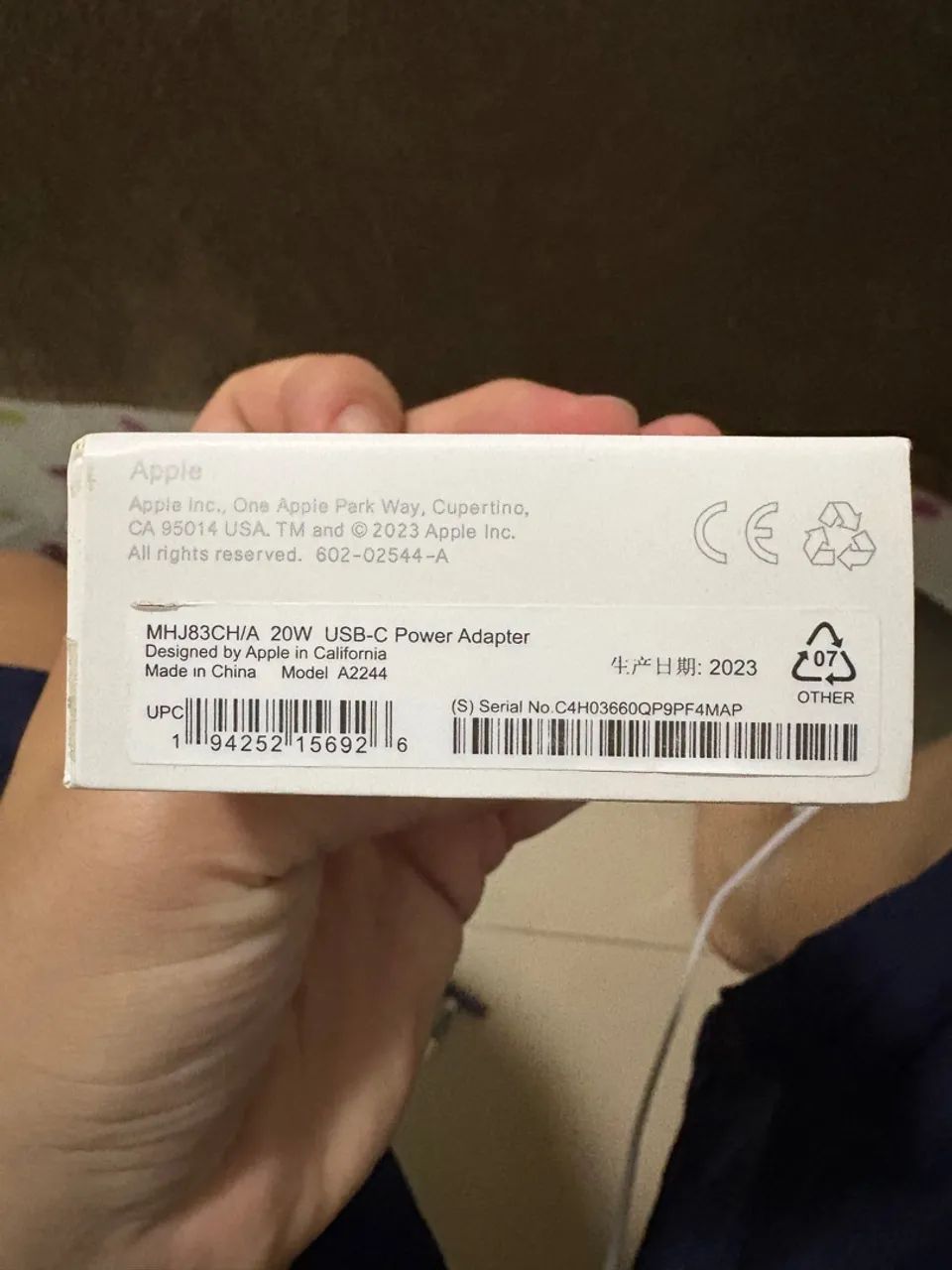 Carregador 20W USB-C Apple  - Foto 3