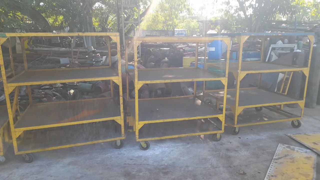 Prateleira com Carrinho industrial  - Foto 2