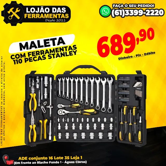 Maleta Com Ferramentas 110 Pecas Stanley