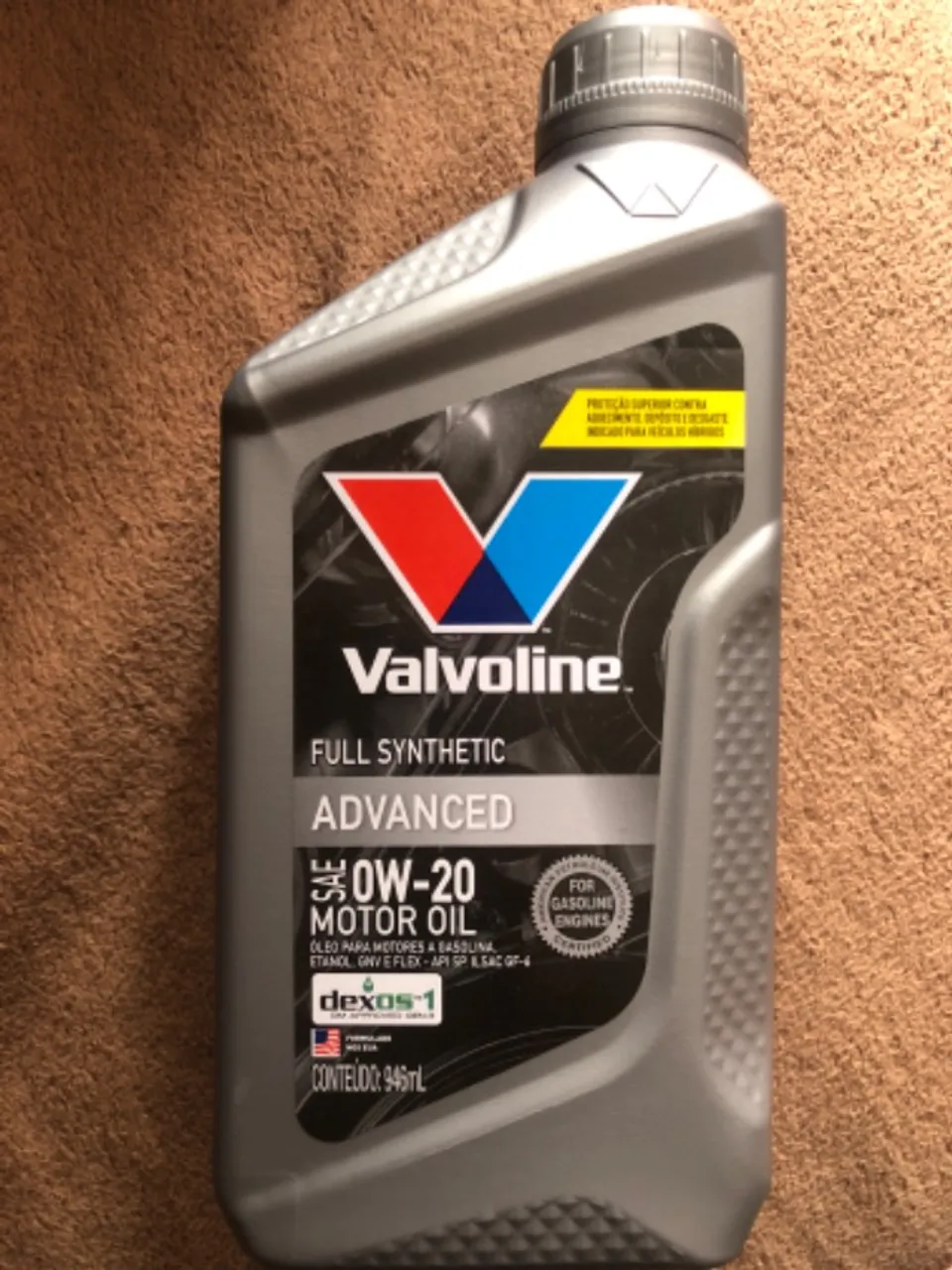 Oleo motor 0W-20 - S10 - Valvoline Advanced API SP ILSAC GF-6