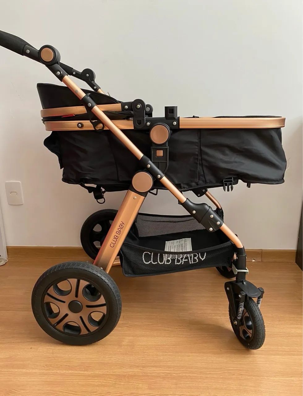 CARRINHO DE BEBÊ EUROPEU 3 EM 1 CLUB BABY  - Foto 4