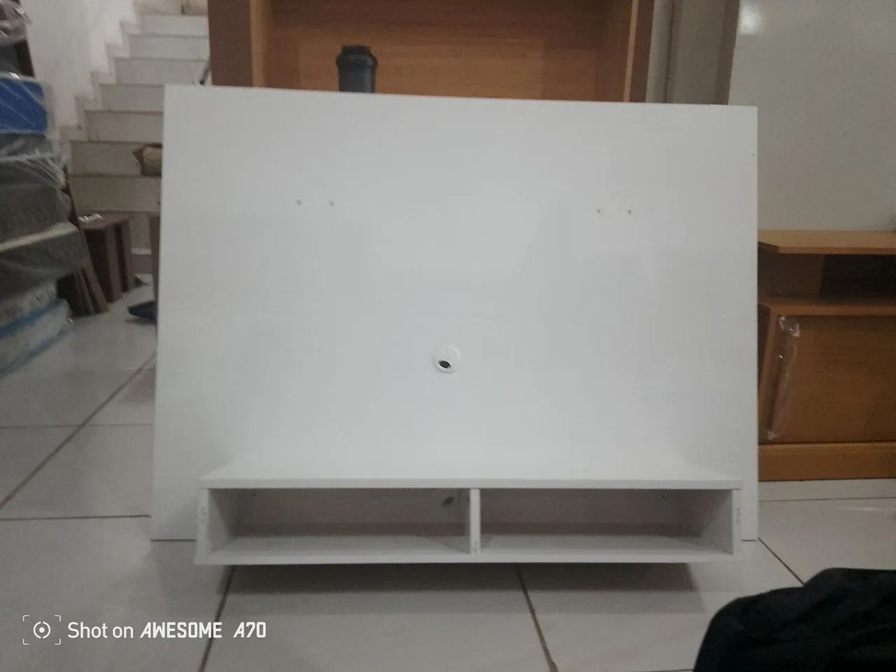 Painel para TV Branco com Nicho 49 polegadas Montagem e Entrega grátis  - Foto 2