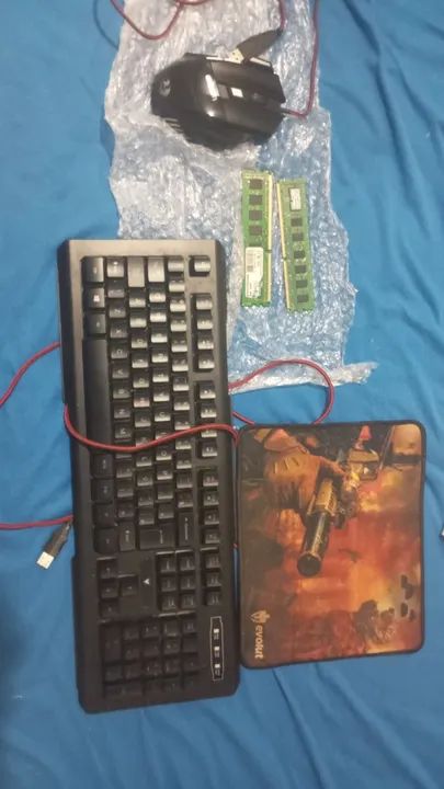 Kit teclado mouse + mouse ped - Foto 3