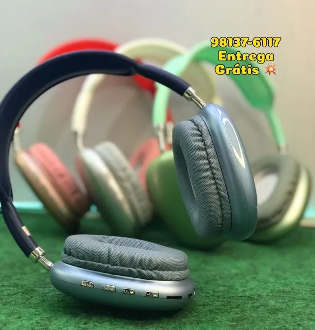 Fone de Ouviso Bluetooth P9 - Entrega Rápida  - Foto 2