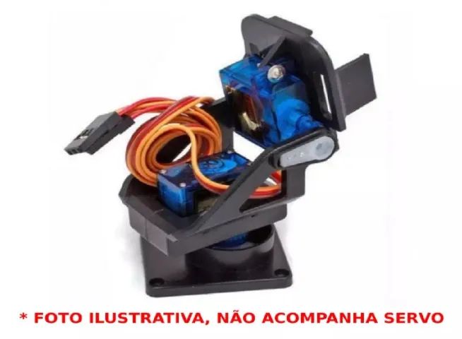 Suporte Pan Tilt Para Arduino Para 2 Servos Sg90 - Foto 2