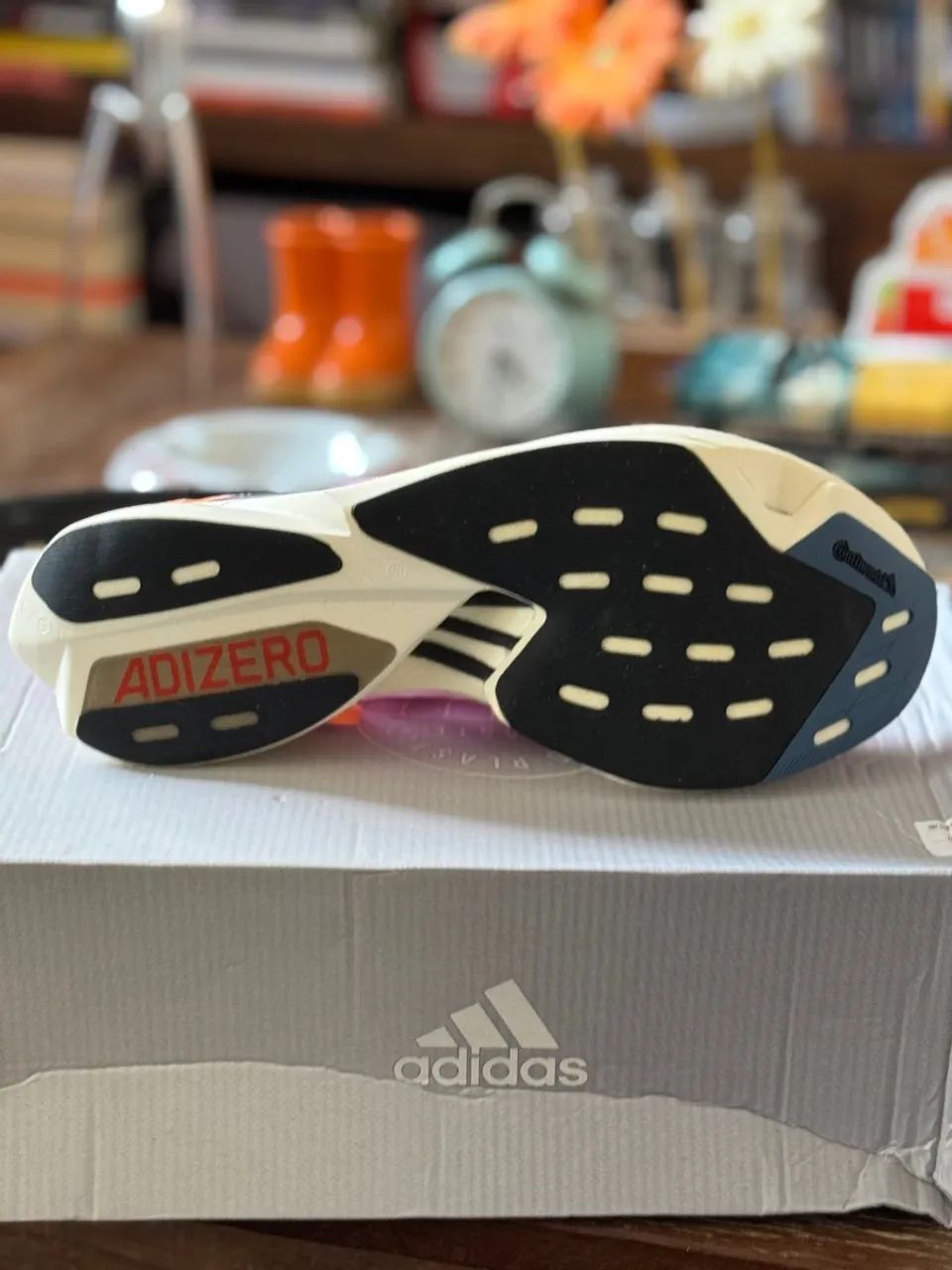 Tênis Adidas Adizero Adios Pro 3 - Novo na caixa - Rosa e Laranja - Tamanho 45 - Foto 2