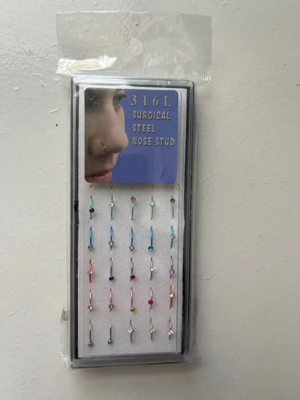 Kit Piercings de Nariz em aço cirúrgico 316L - Foto 4