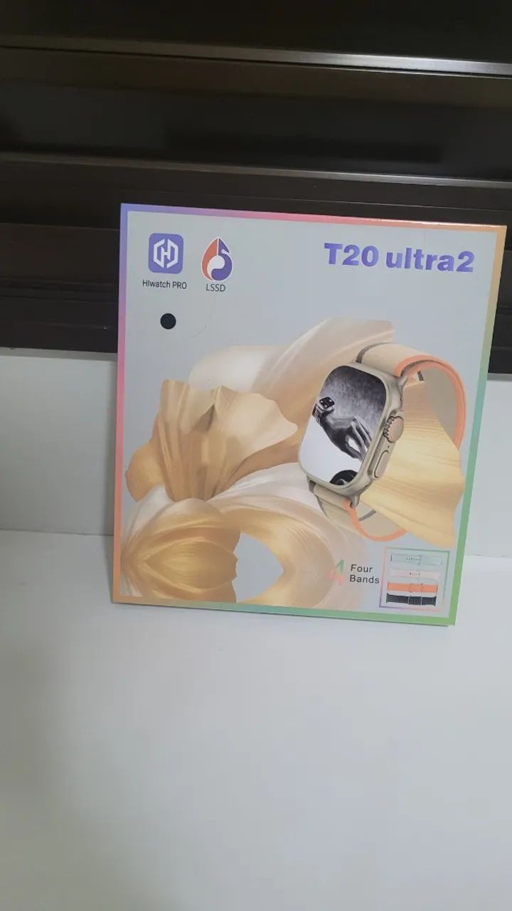 Smartwatch T20 Ultra 2 - Novo na caixa - 4 pulseiras + carregador - Foto 3