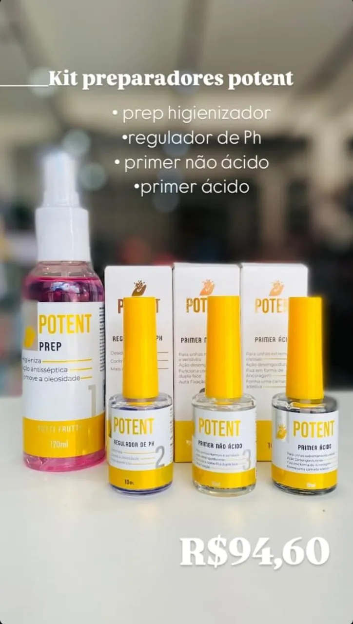 Kit Preparadores para Unhas Potent
