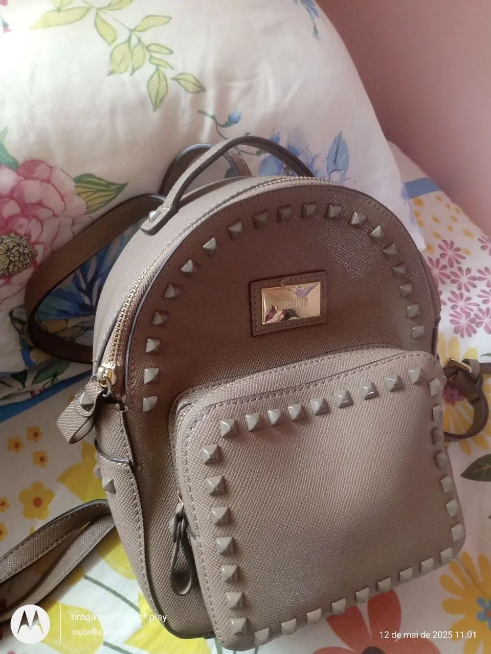 Mochila Pequena Bege