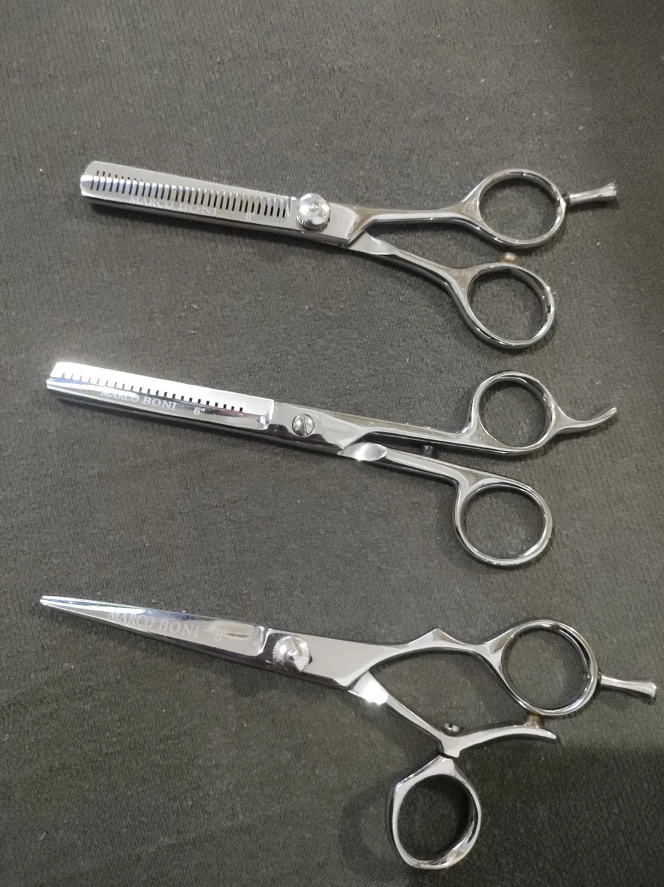 Tesouras de cabelo profissional Marco Boni - 3 peças