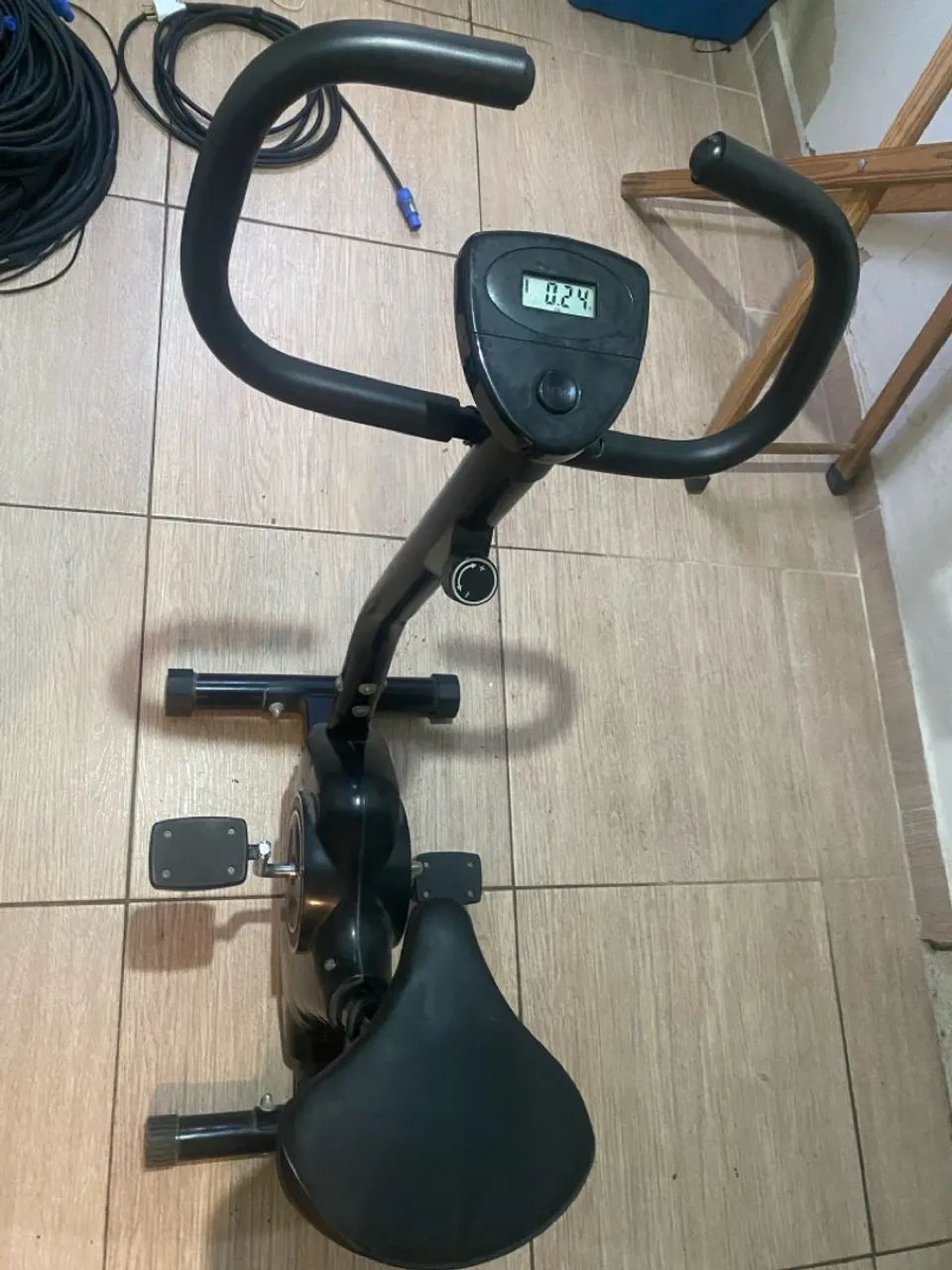 Bicicleta ergométrica para camping