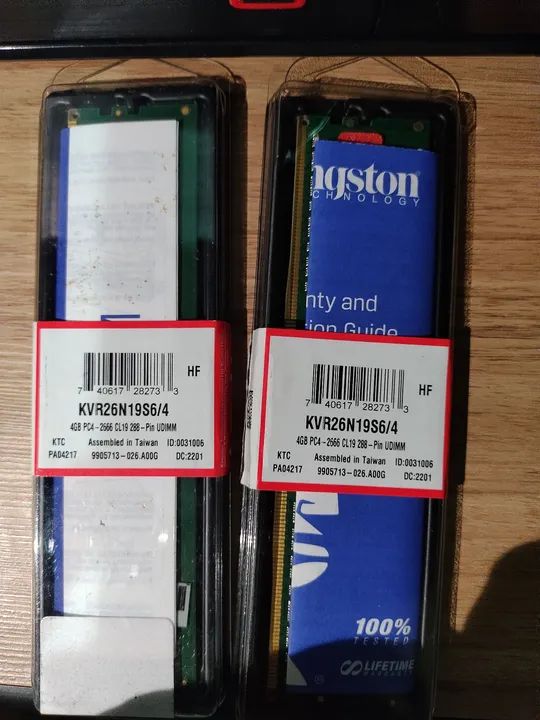Memória Ram Kingston 8GB DDR4 2666 MHz (2x4) - Foto 3