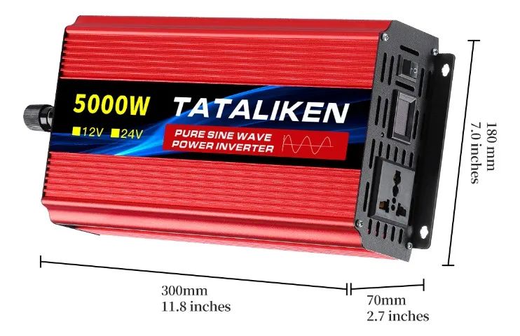 Inversor de Tensão 5000W - 24V para 220V - Foto 2