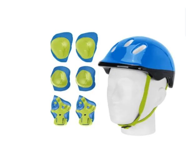 Patins Inline Infantil Play & Fun - Azul e Verde - Foto 2