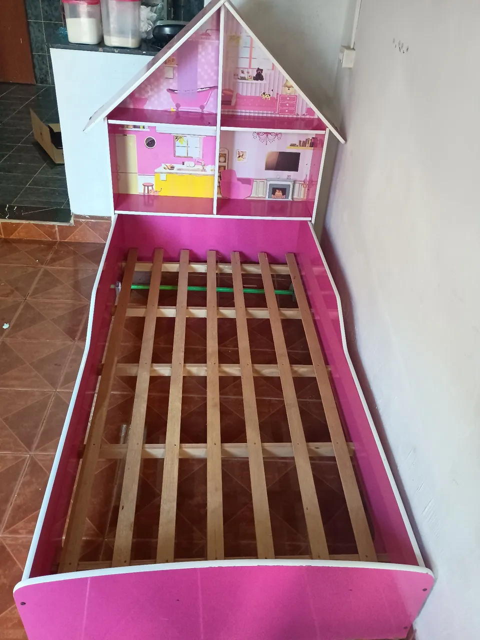 Cama Casinha Infantil Rosa