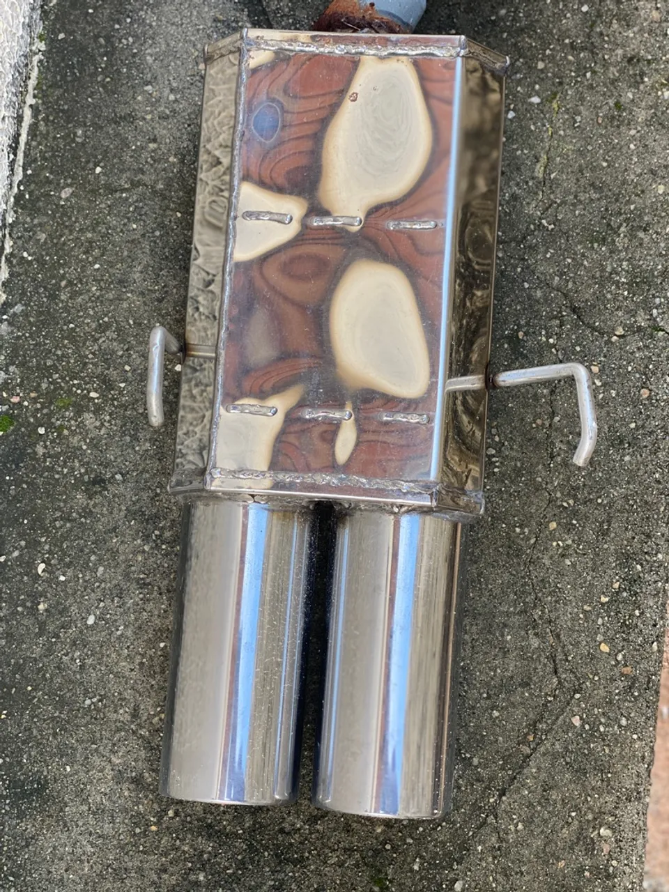 Ponteira de Escape Esportiva Dupla inox