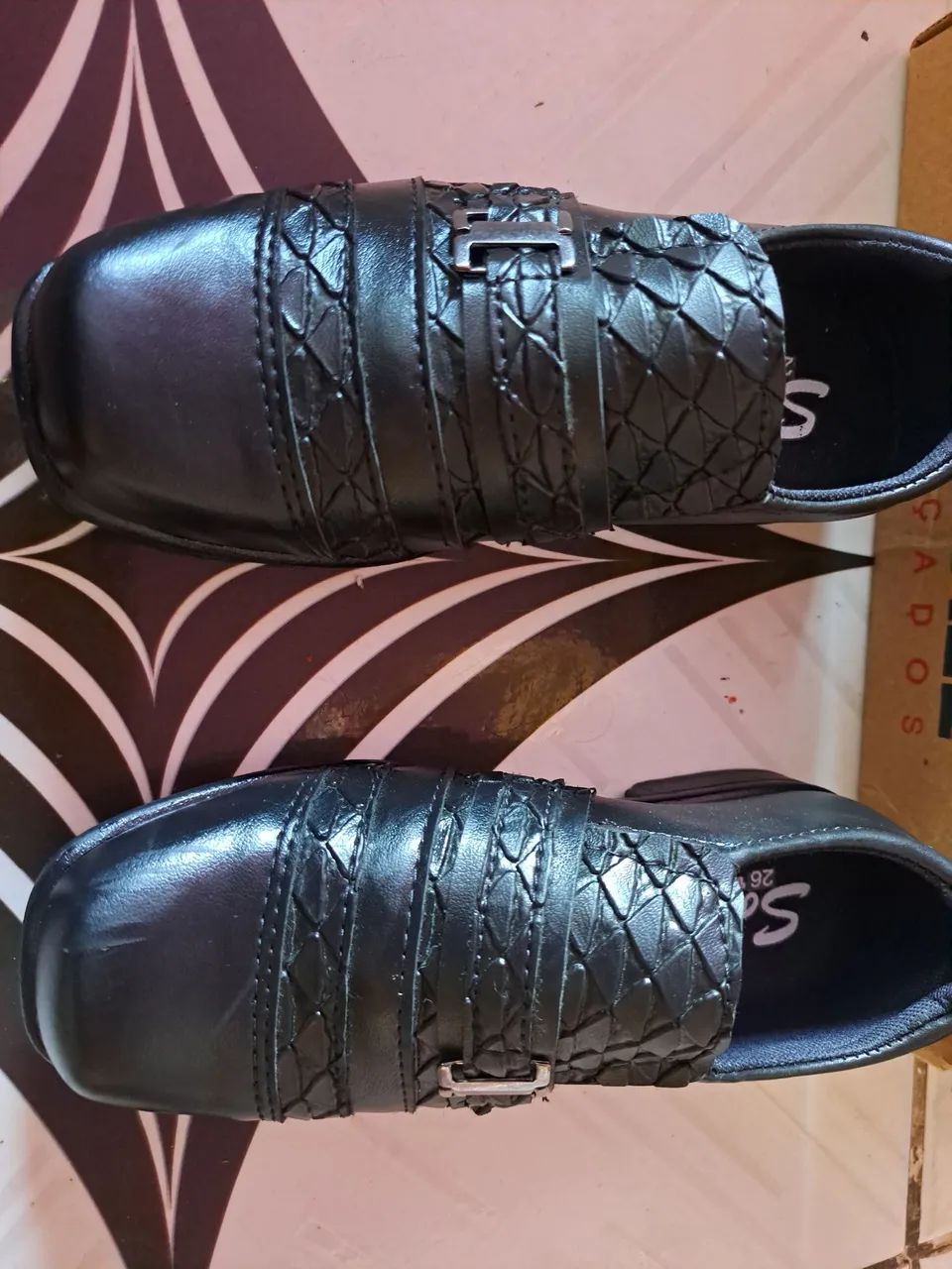 Sapato Social Preto - Infantil. - Foto 2