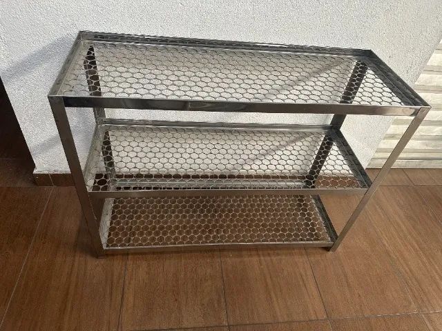 Estante com 3 prateleiras escorredor de copos - Foto 3