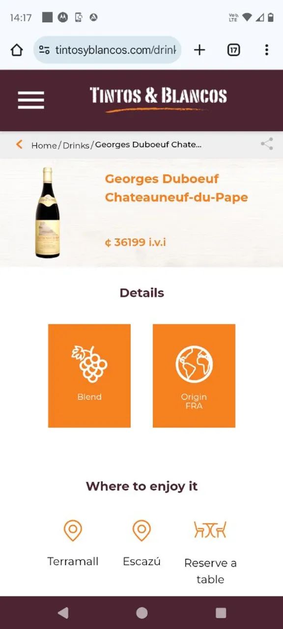 Vinho tinto francês Georges Duboeuf 2005 - Foto 3