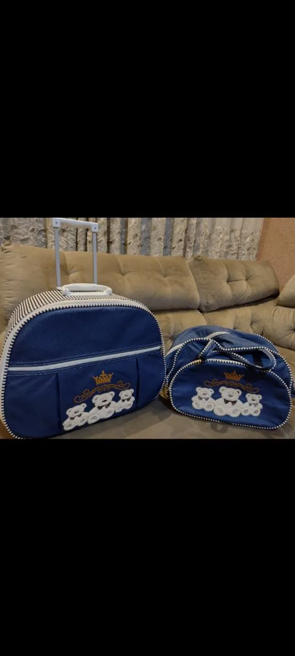 Kit de malas de bebê com ursinhos
